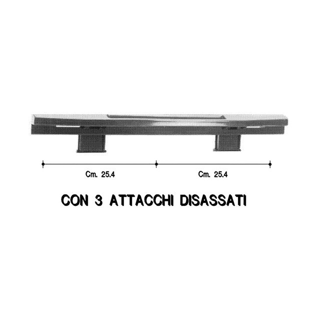 MANIGLIA FORNO X IGNIS NERA CM. 59 - M2583 - immagine 1